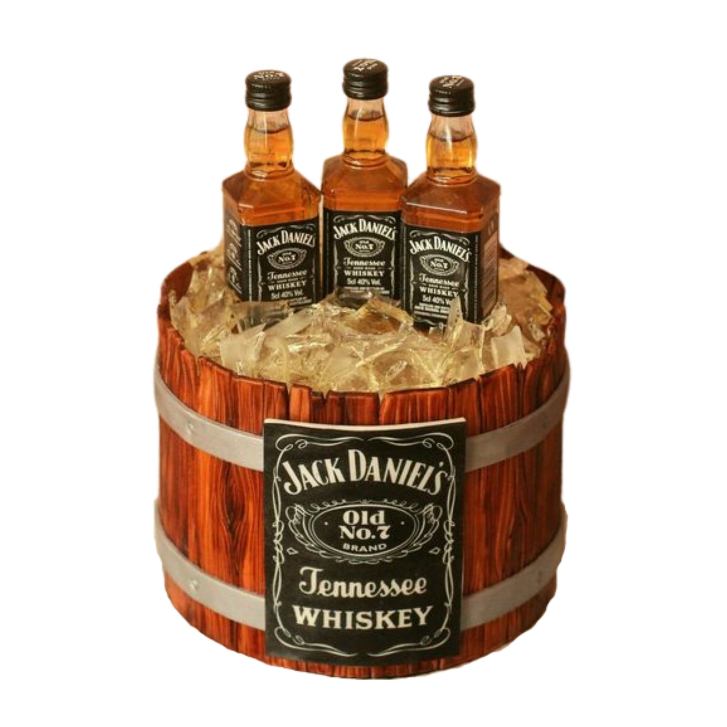 Whiskey Barrel Delight Custom Cake