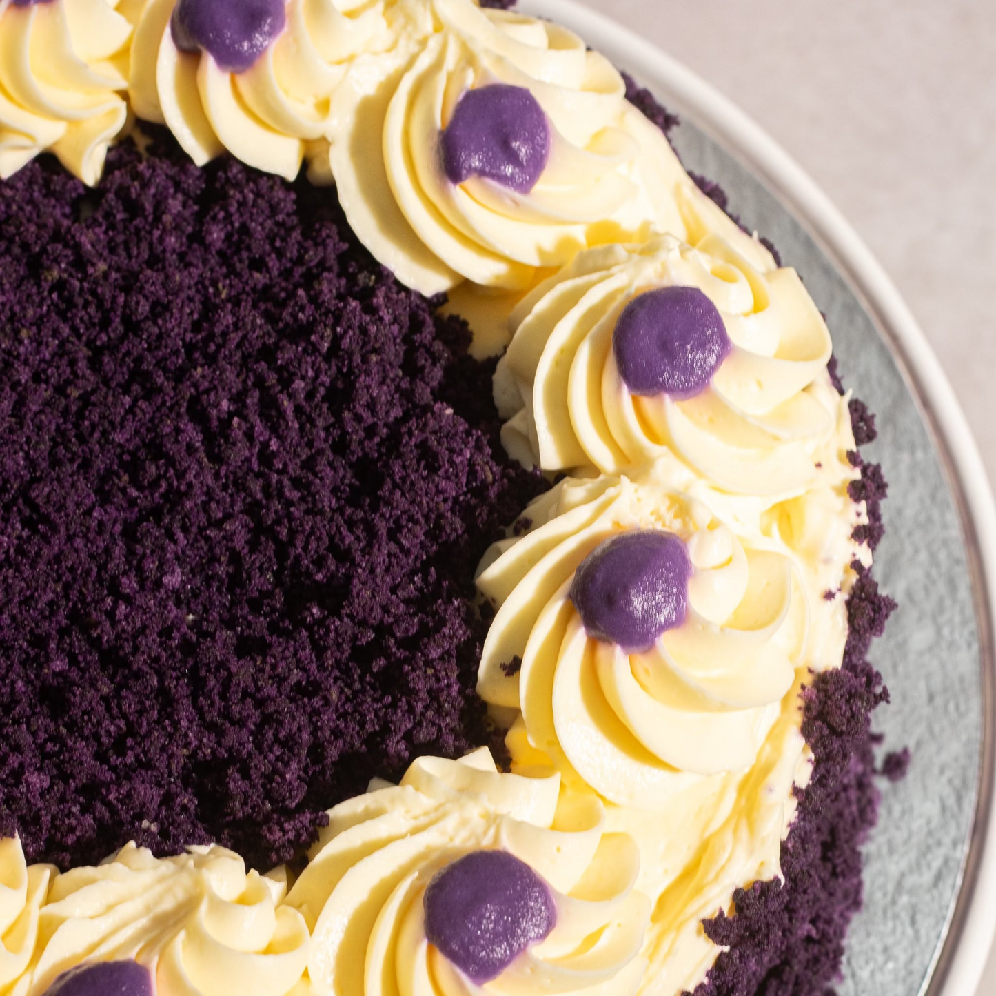 Traditional Filipino Ube Cake