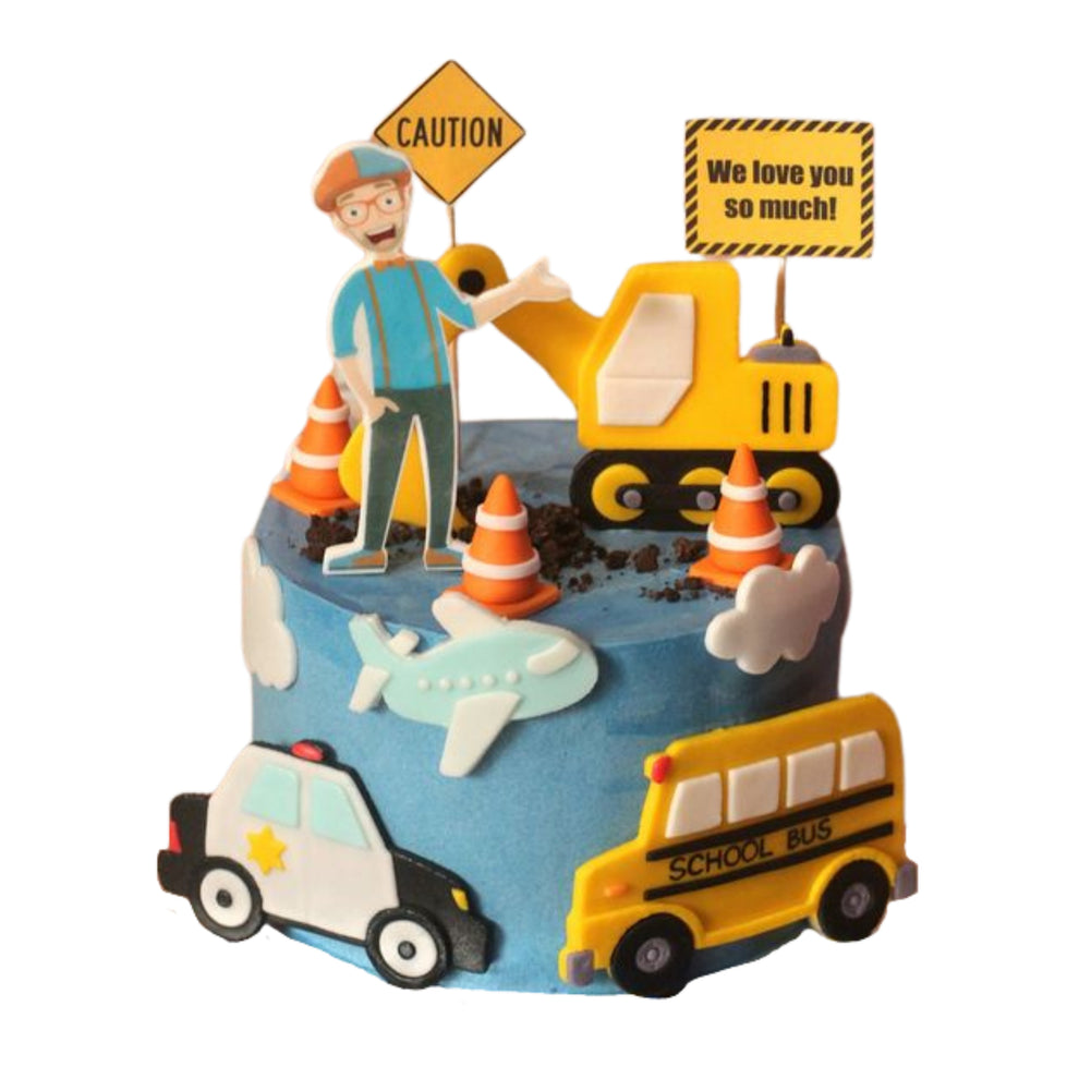 Blippi Adventure Custom Cake – Bourkies Bakehouse