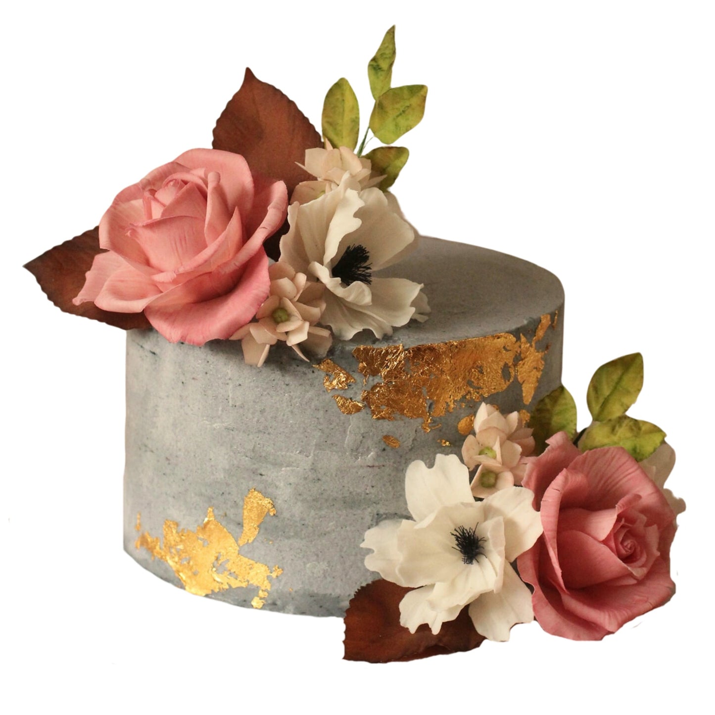Urban Elegance Floral Custom Cake