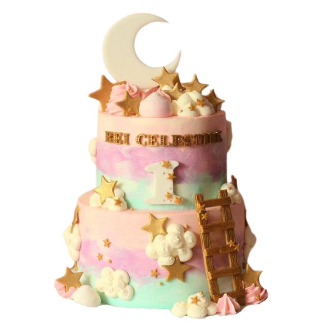 Over the Moon Custom Cake – Bourkies Bakehouse