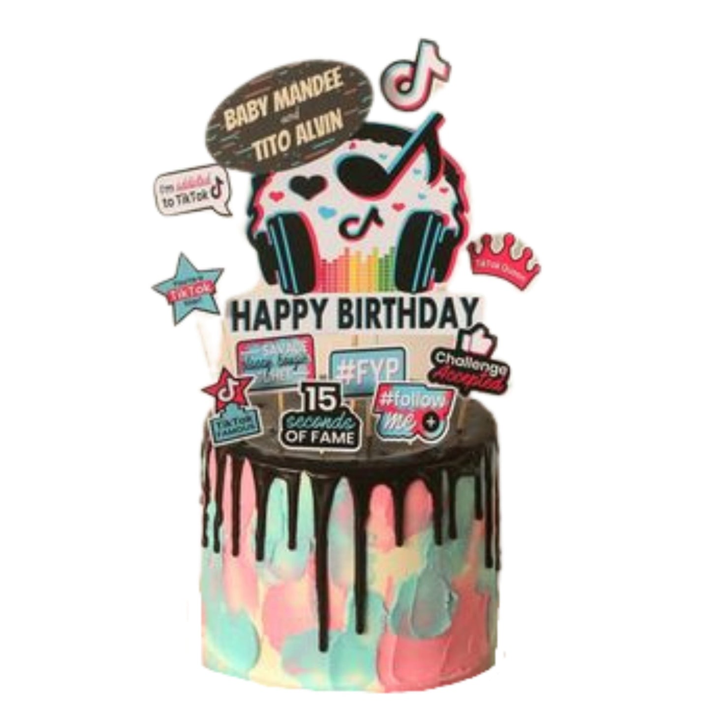 Tik Tok Custom Cake