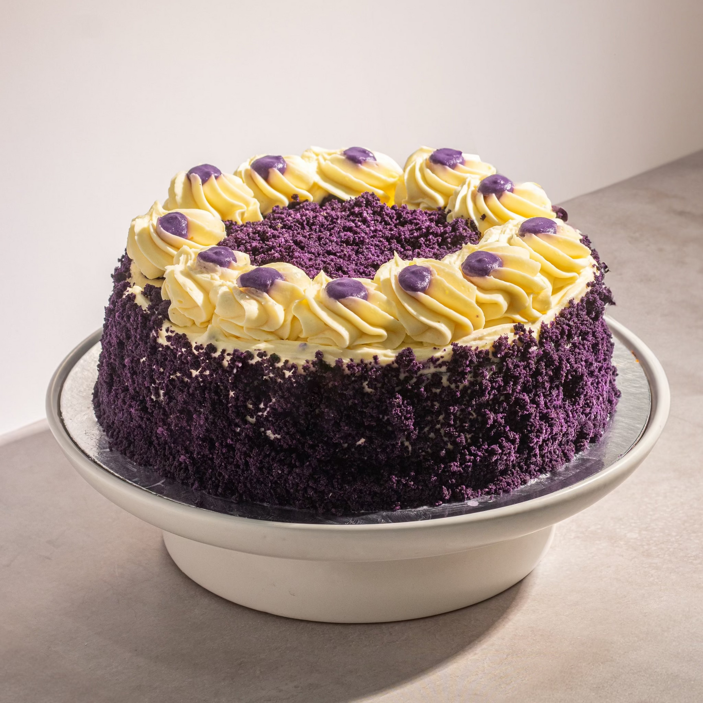 Traditional Filipino Ube Cake