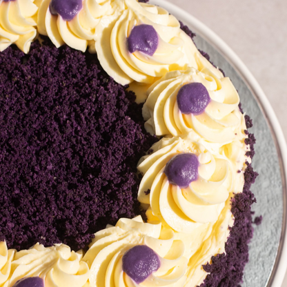 Traditional Filipino Ube Cake